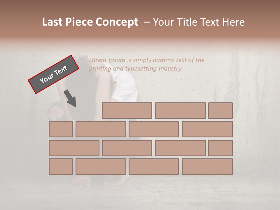 Alone Hole Abused PowerPoint Template