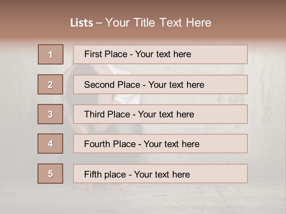 Alone Hole Abused PowerPoint Template