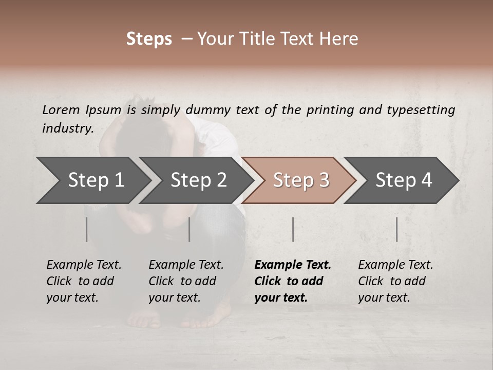 Alone Hole Abused PowerPoint Template