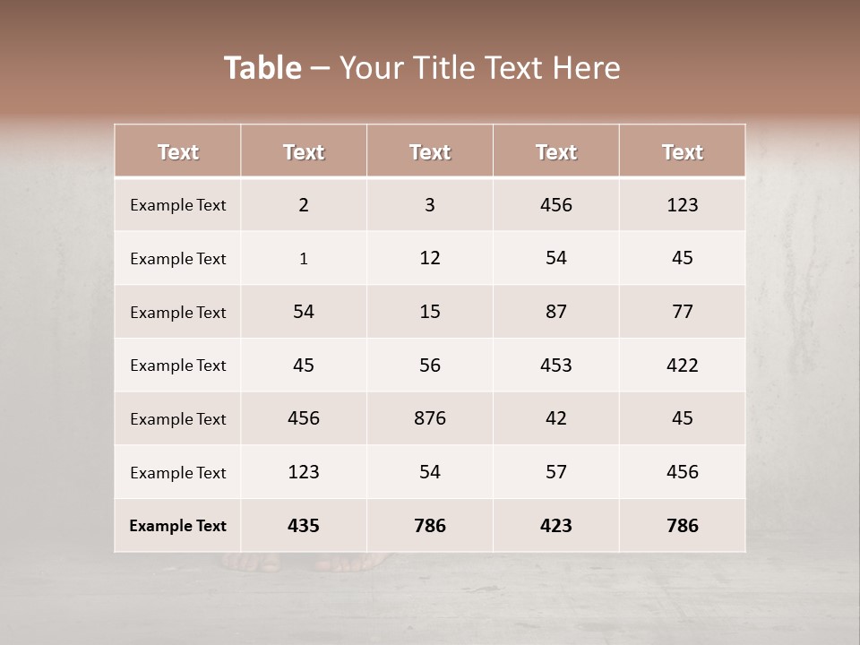 Alone Hole Abused PowerPoint Template