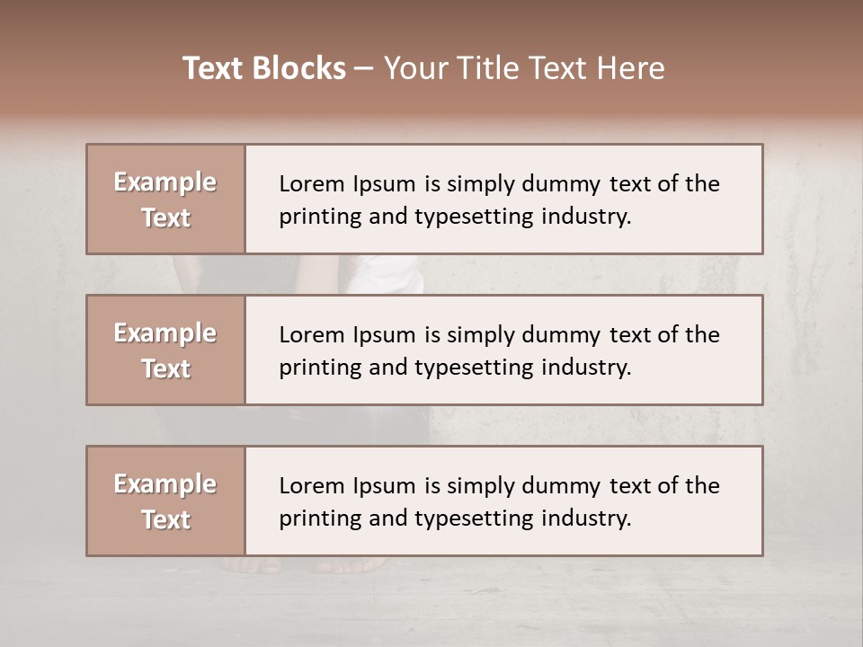 Alone Hole Abused PowerPoint Template