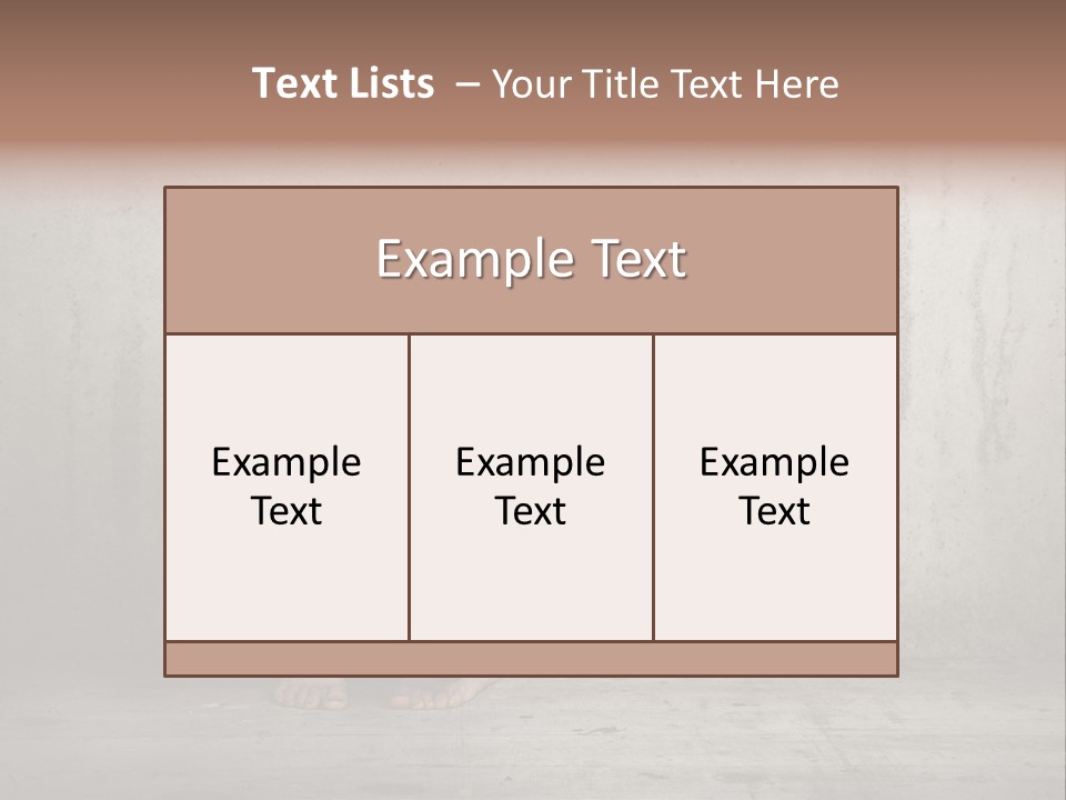 Alone Hole Abused PowerPoint Template