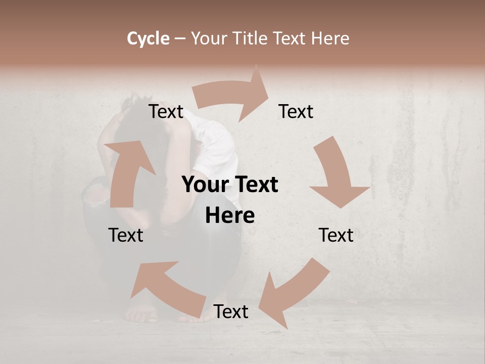 Alone Hole Abused PowerPoint Template