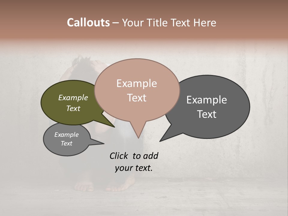 Alone Hole Abused PowerPoint Template