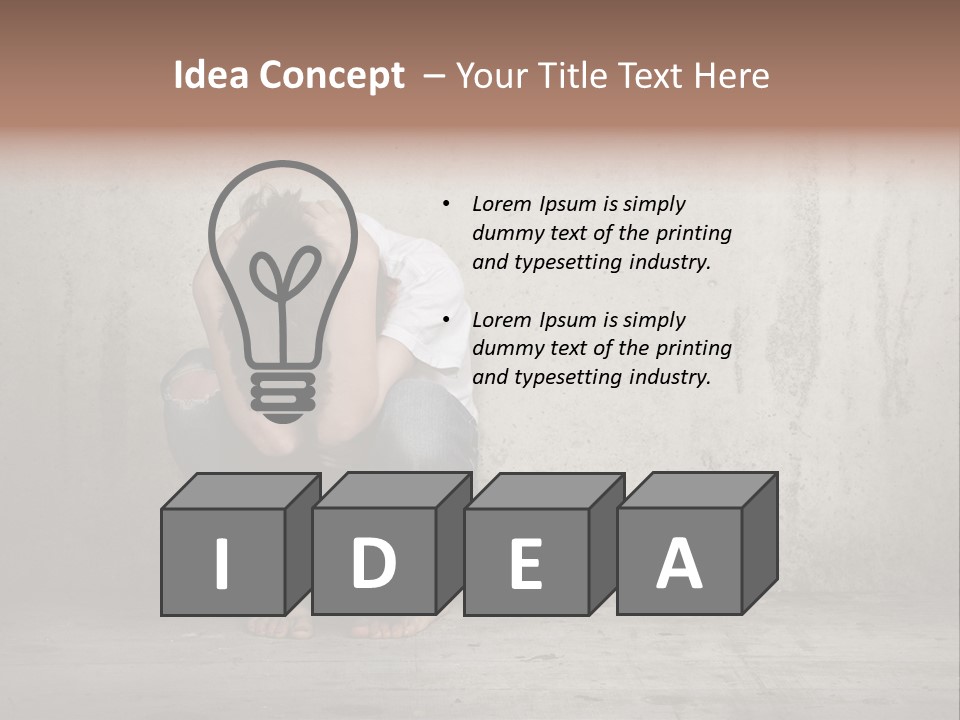 Alone Hole Abused PowerPoint Template