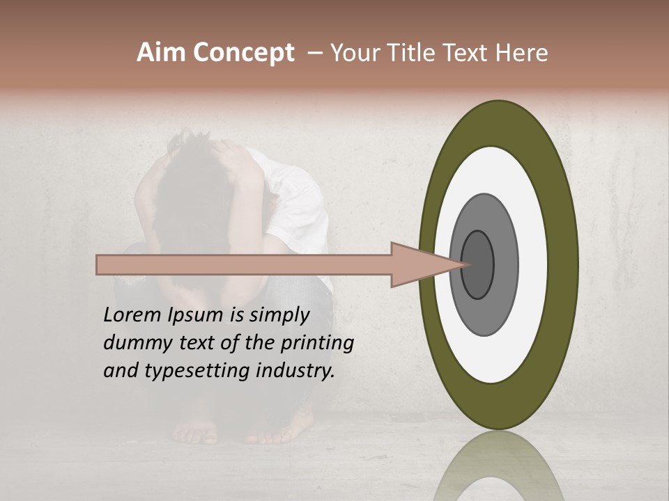 Alone Hole Abused PowerPoint Template