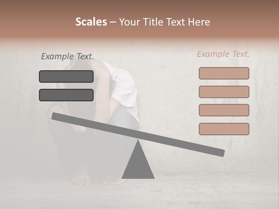Alone Hole Abused PowerPoint Template