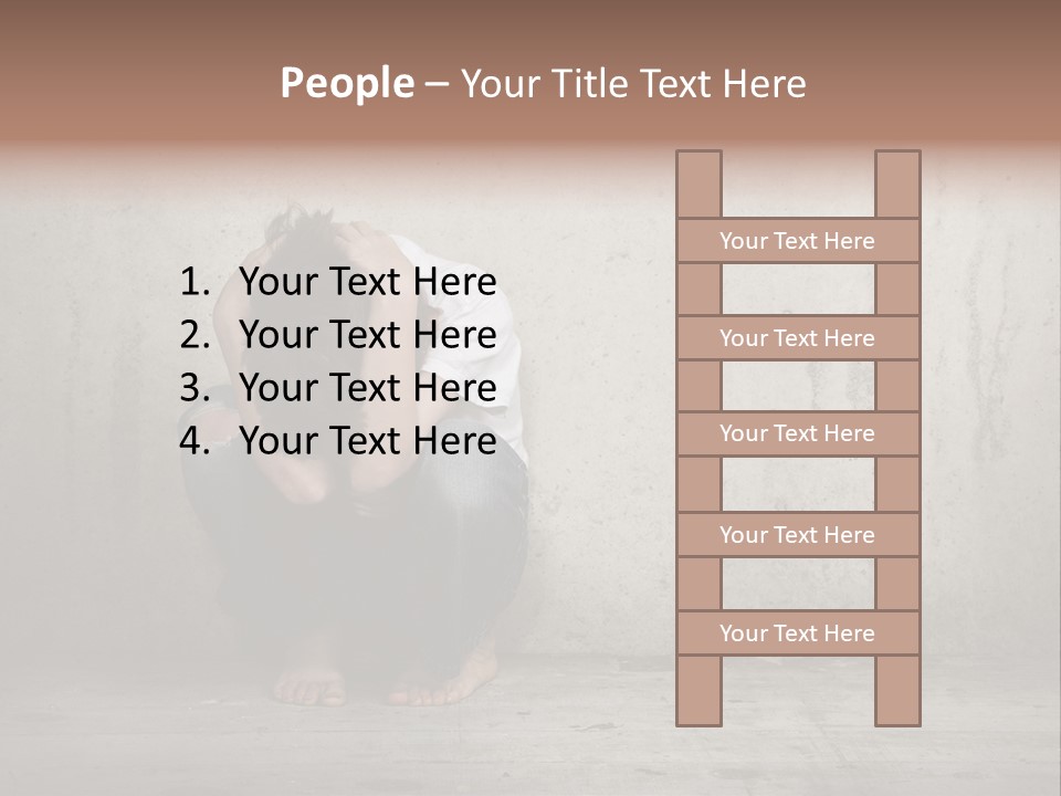 Alone Hole Abused PowerPoint Template