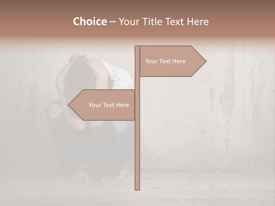 Alone Hole Abused PowerPoint Template