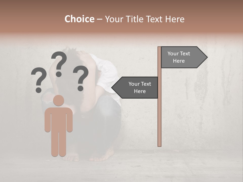 Alone Hole Abused PowerPoint Template