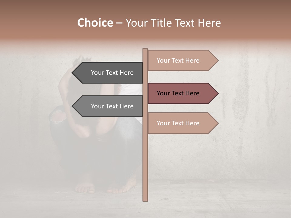 Alone Hole Abused PowerPoint Template