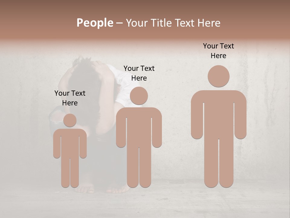 Alone Hole Abused PowerPoint Template