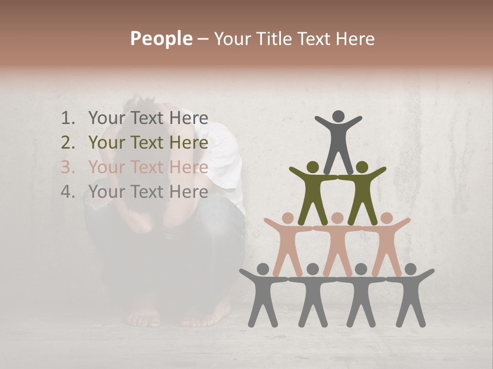 Alone Hole Abused PowerPoint Template