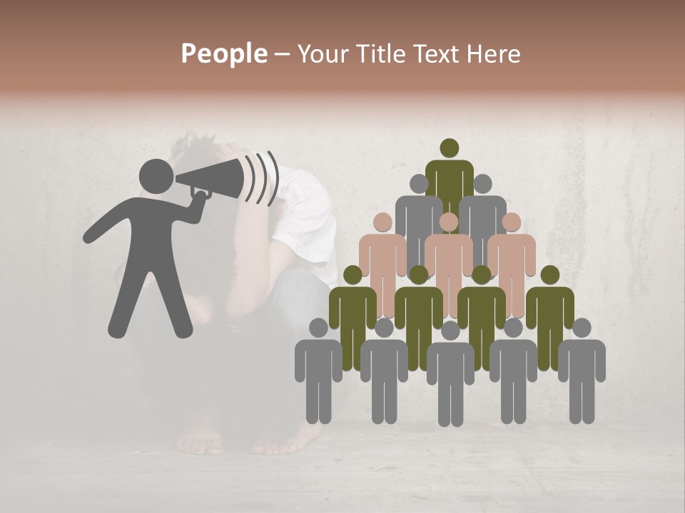 Alone Hole Abused PowerPoint Template