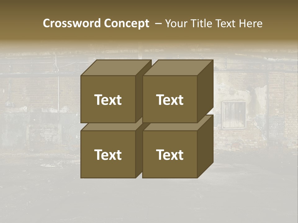 Vandalism Empty Destruction PowerPoint Template