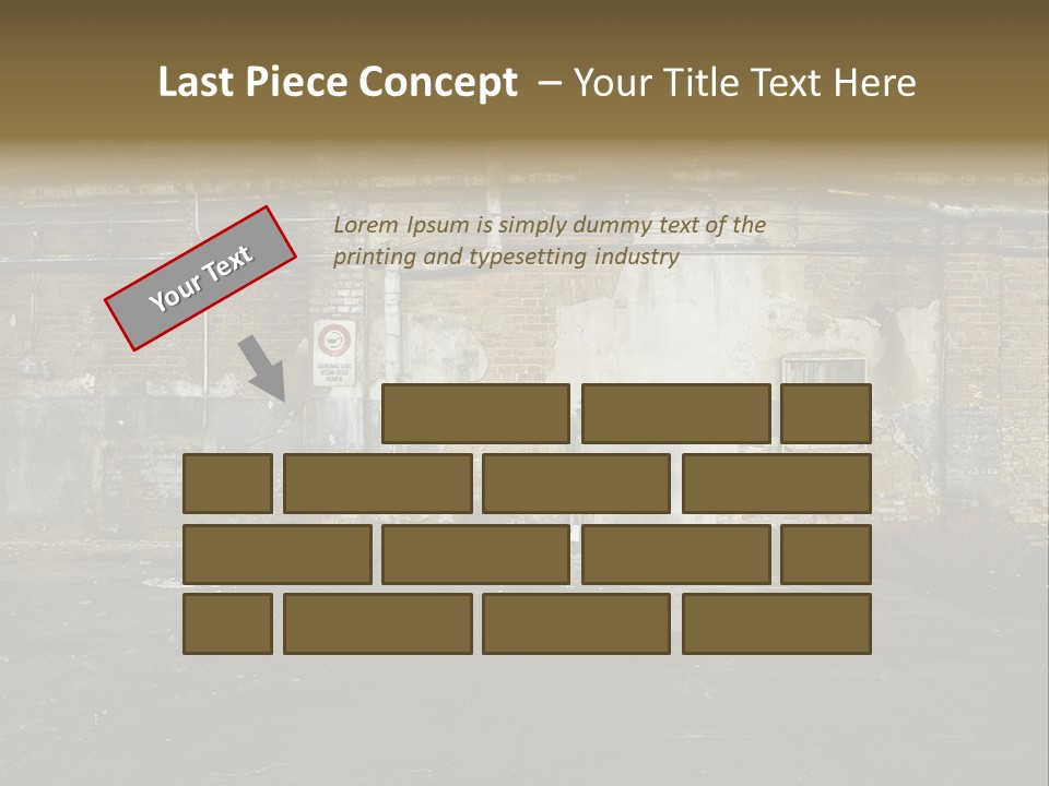 Vandalism Empty Destruction PowerPoint Template