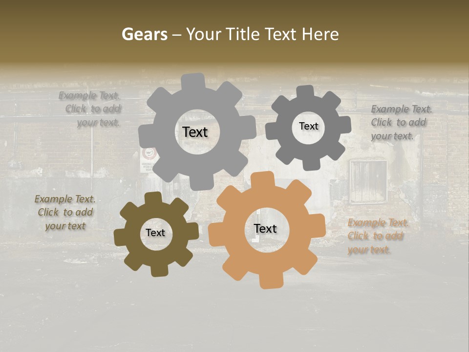 Vandalism Empty Destruction PowerPoint Template