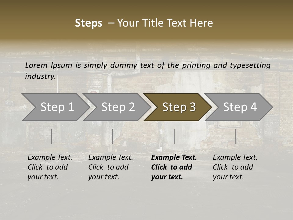 Vandalism Empty Destruction PowerPoint Template