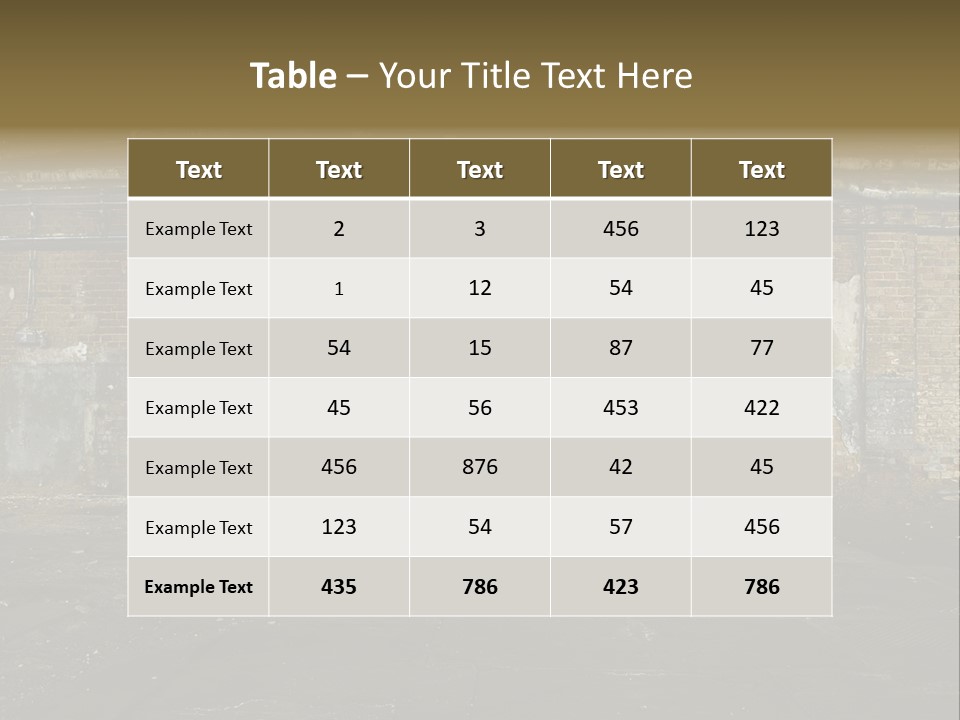 Vandalism Empty Destruction PowerPoint Template