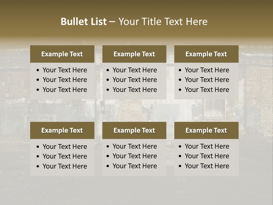 Vandalism Empty Destruction PowerPoint Template