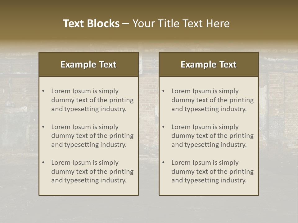 Vandalism Empty Destruction PowerPoint Template