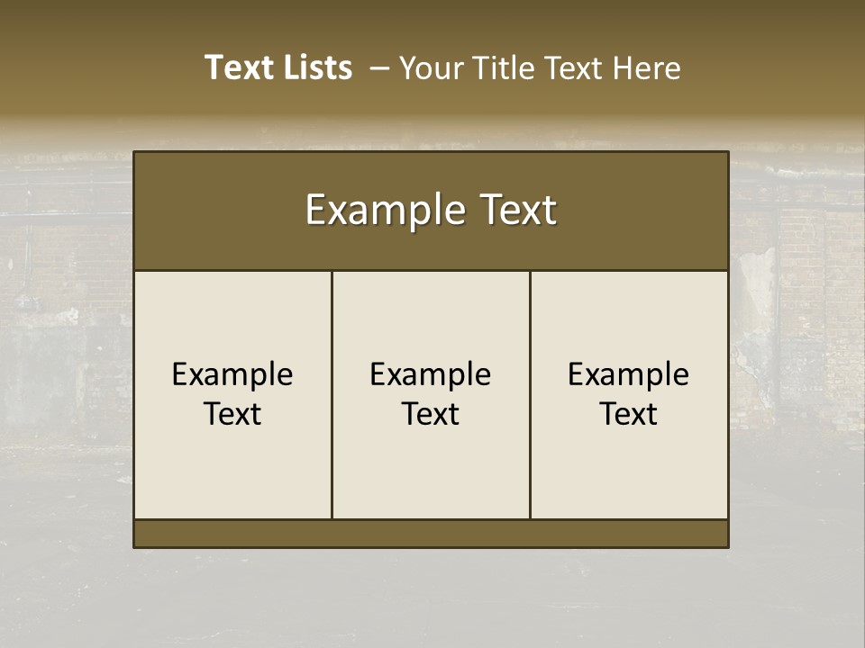 Vandalism Empty Destruction PowerPoint Template