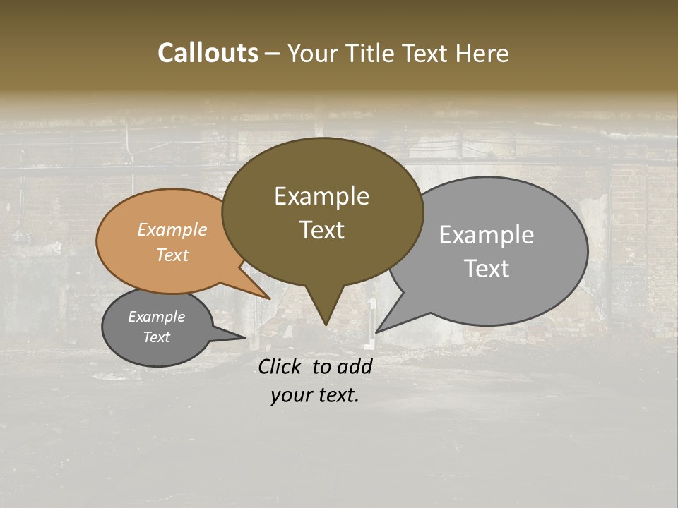 Vandalism Empty Destruction PowerPoint Template