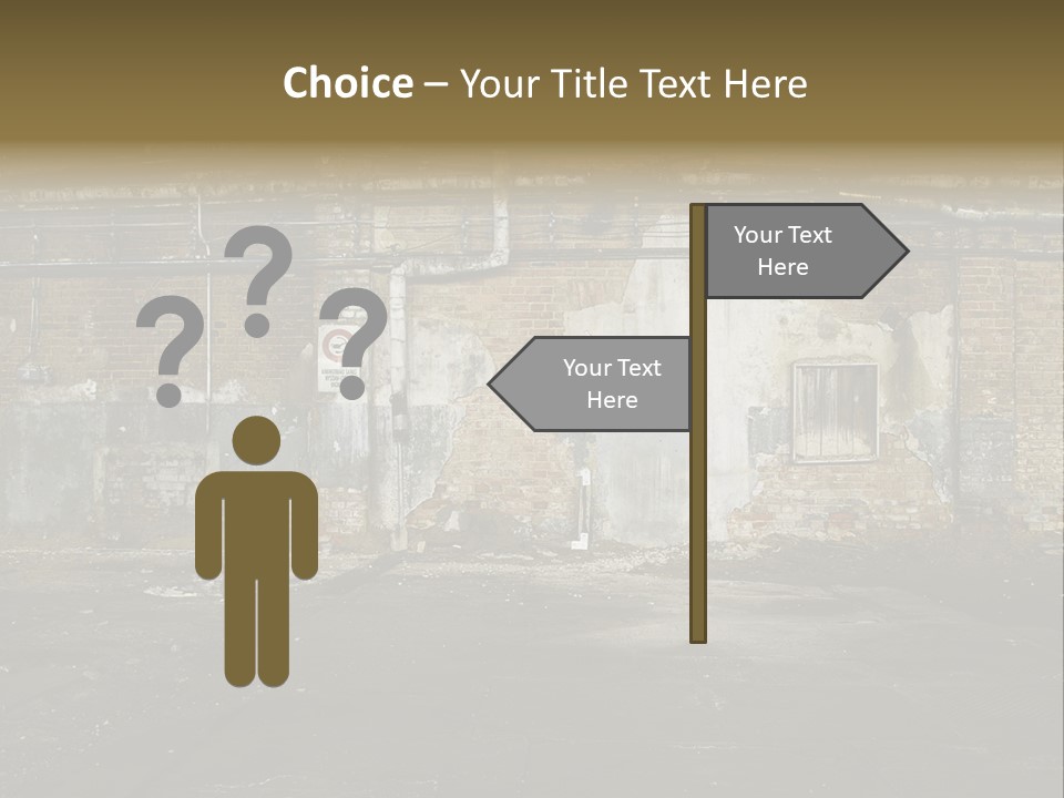 Vandalism Empty Destruction PowerPoint Template