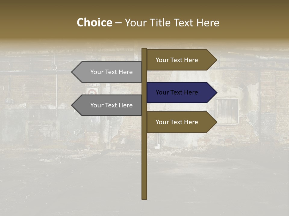 Vandalism Empty Destruction PowerPoint Template