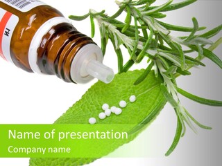 Medicament Homeopathic Softly PowerPoint Template