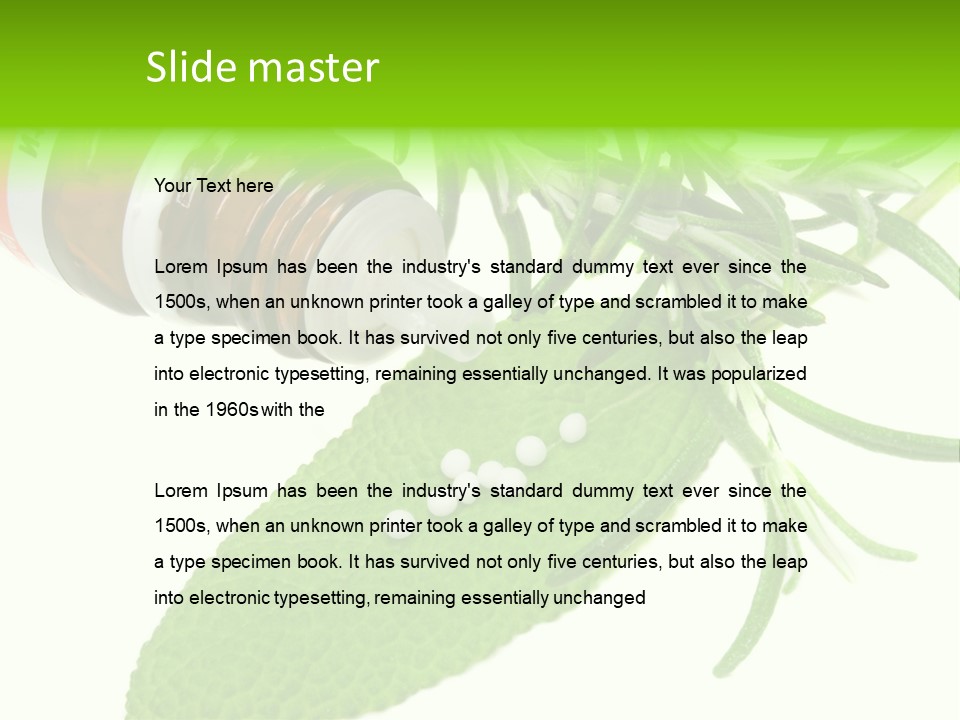 Medicament Homeopathic Softly PowerPoint Template