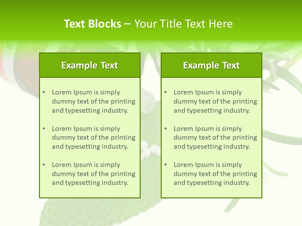 Medicament Homeopathic Softly PowerPoint Template