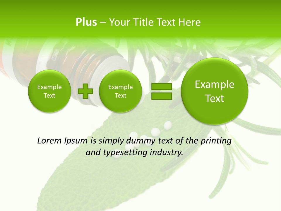 Medicament Homeopathic Softly PowerPoint Template