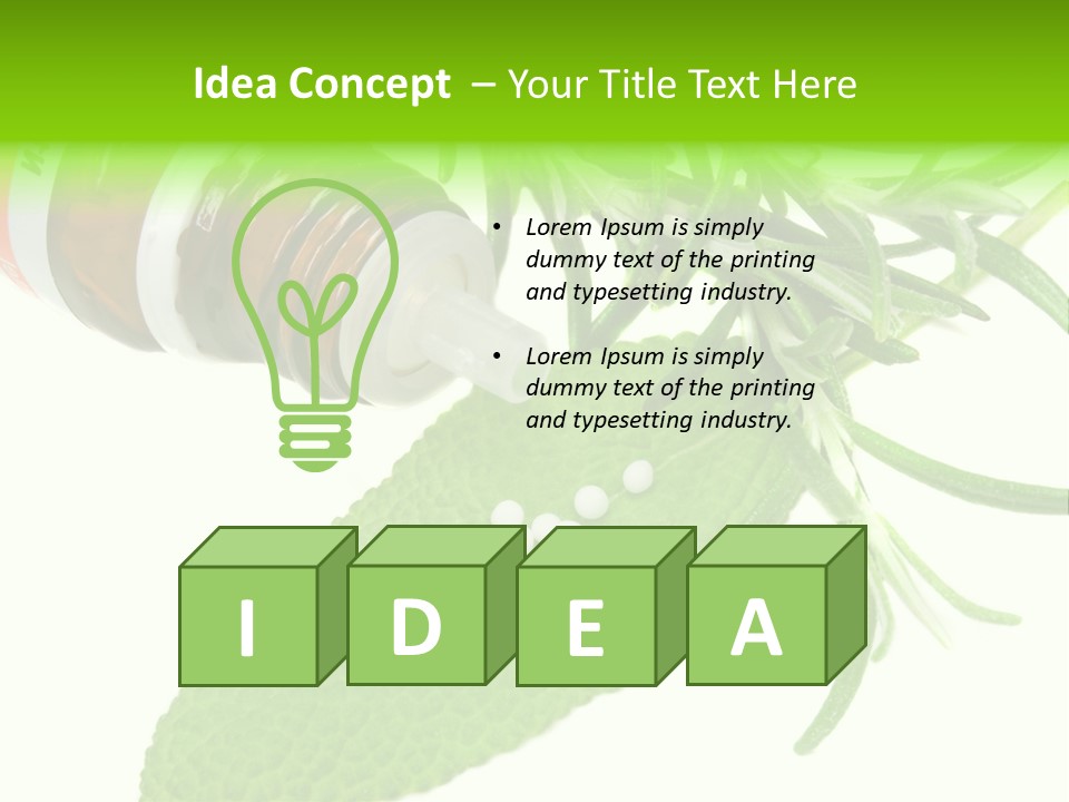 Medicament Homeopathic Softly PowerPoint Template