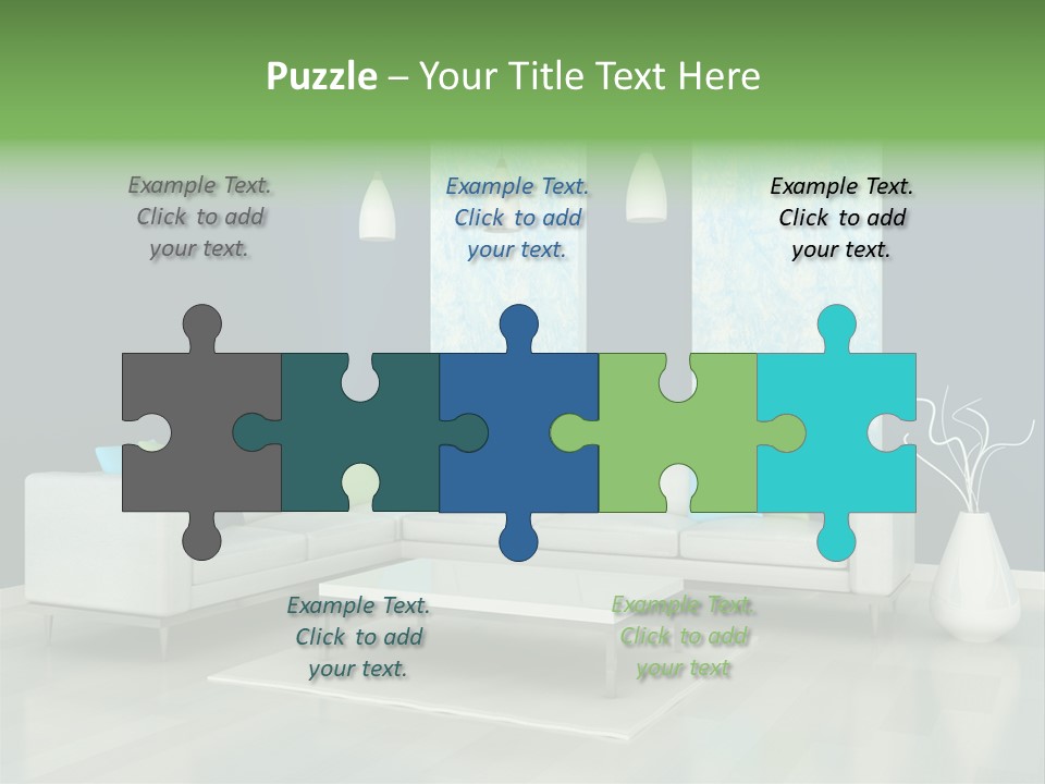 Divan Armchair Comfort PowerPoint Template