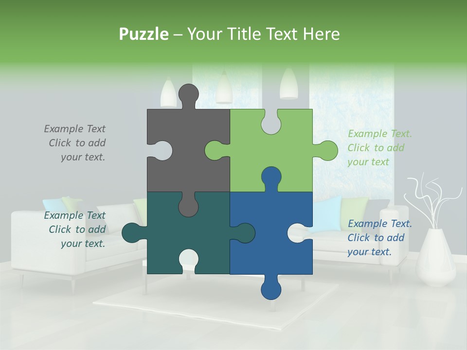 Divan Armchair Comfort PowerPoint Template