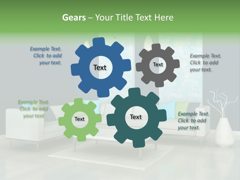 Divan Armchair Comfort PowerPoint Template