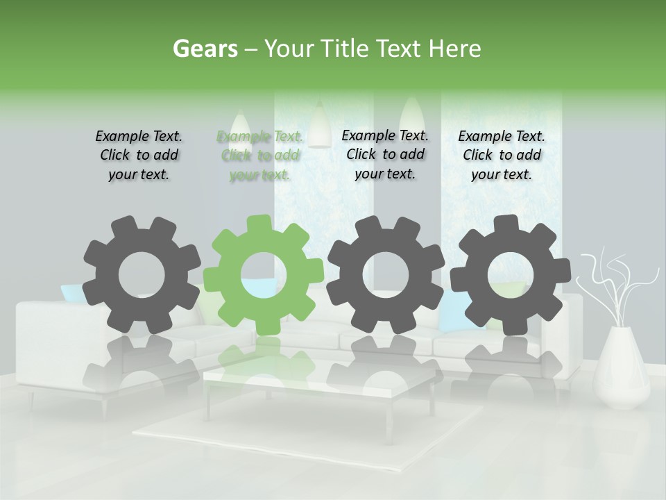 Divan Armchair Comfort PowerPoint Template