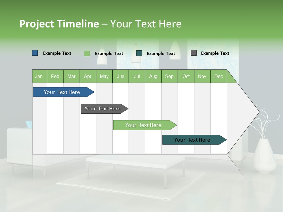Divan Armchair Comfort PowerPoint Template