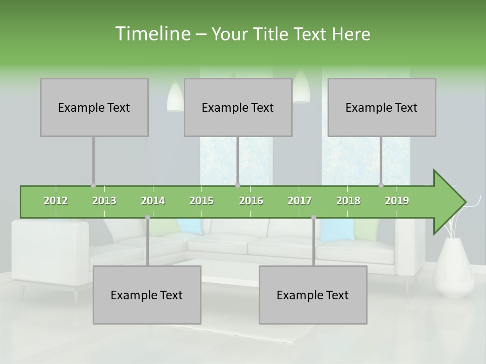 Divan Armchair Comfort PowerPoint Template