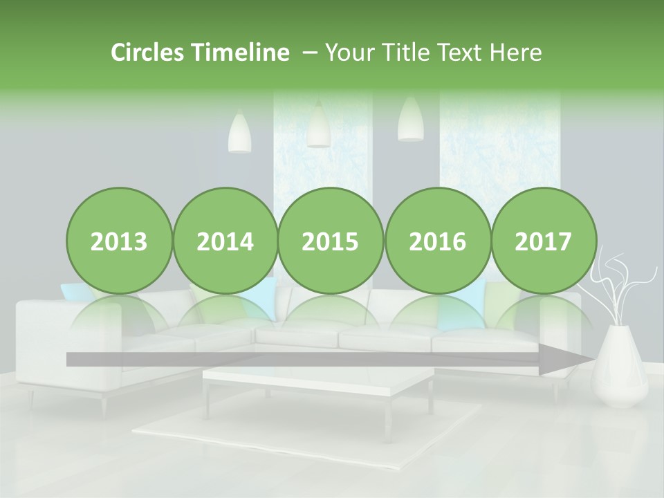 Divan Armchair Comfort PowerPoint Template