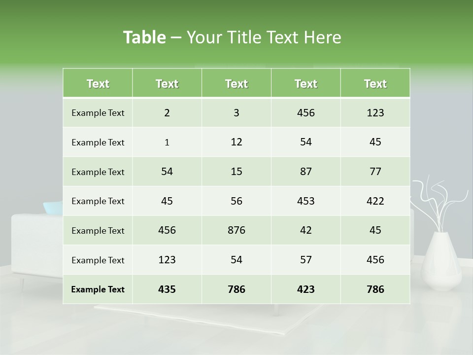 Divan Armchair Comfort PowerPoint Template