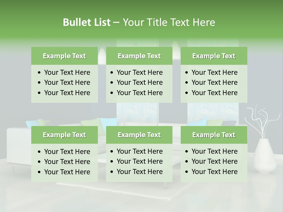 Divan Armchair Comfort PowerPoint Template