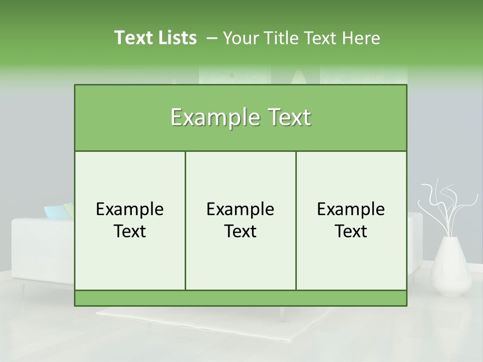 Divan Armchair Comfort PowerPoint Template