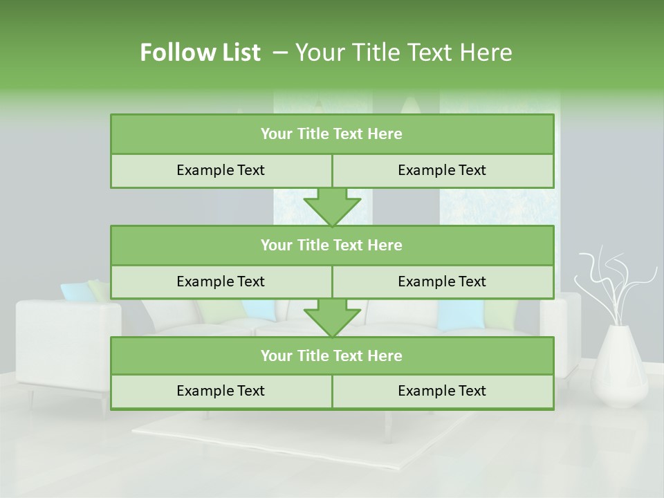 Divan Armchair Comfort PowerPoint Template