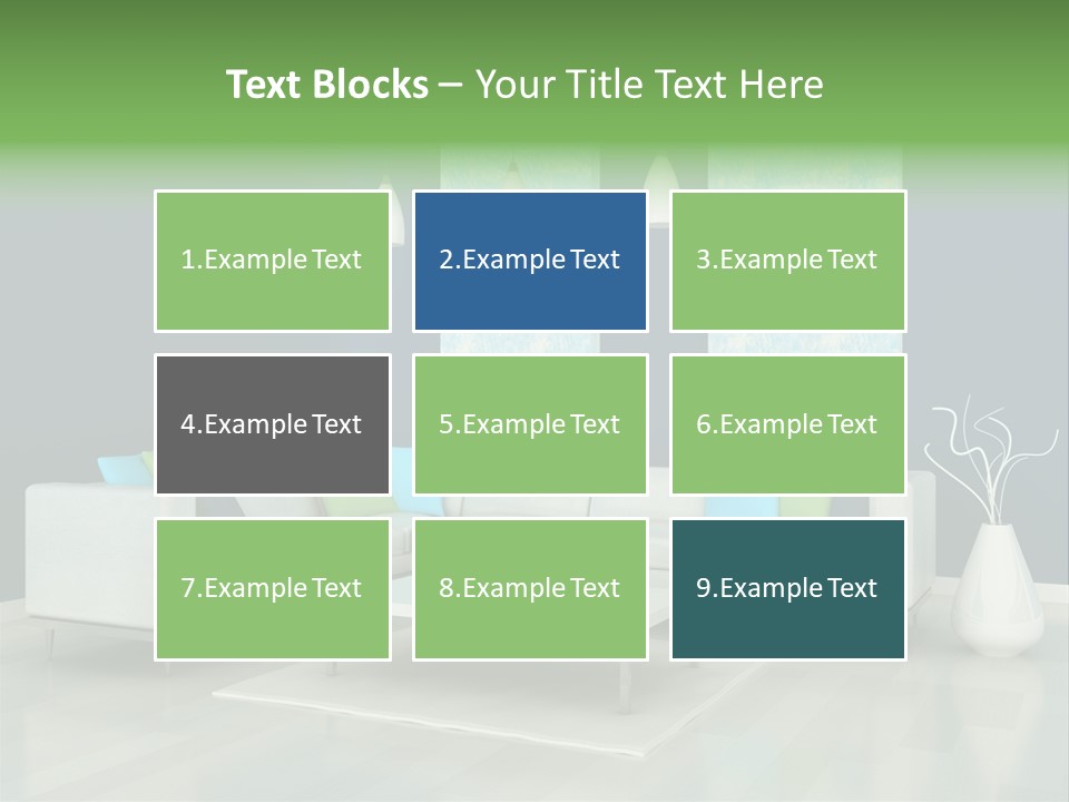 Divan Armchair Comfort PowerPoint Template