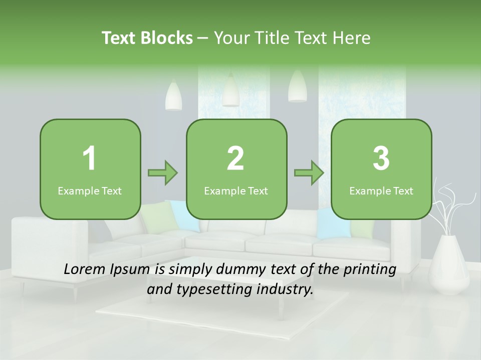 Divan Armchair Comfort PowerPoint Template