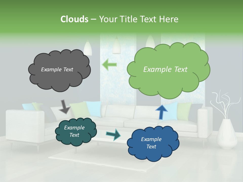 Divan Armchair Comfort PowerPoint Template