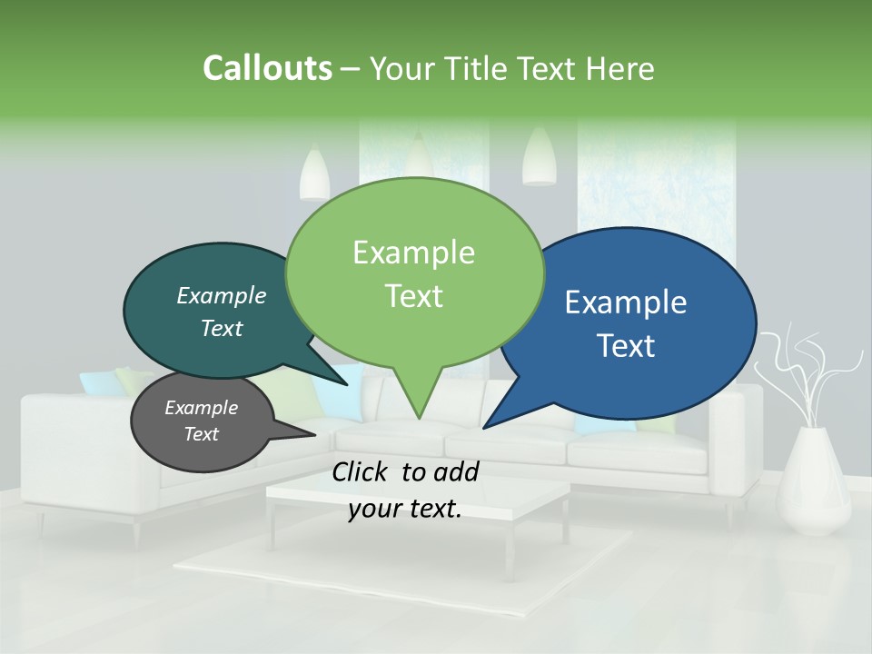 Divan Armchair Comfort PowerPoint Template