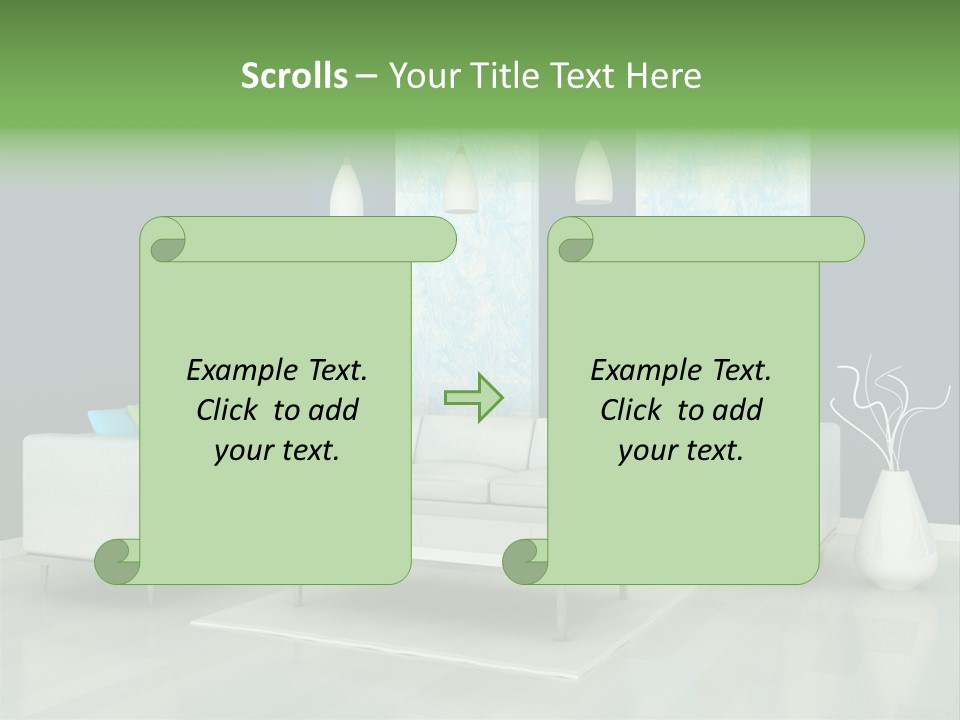 Divan Armchair Comfort PowerPoint Template